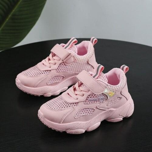 Kid Casual Sneakers For Boys Girls Soft Bottom Lightweight Autumn Children Flat Shoes Mesh Shoes Breathable Sports Running Shoes