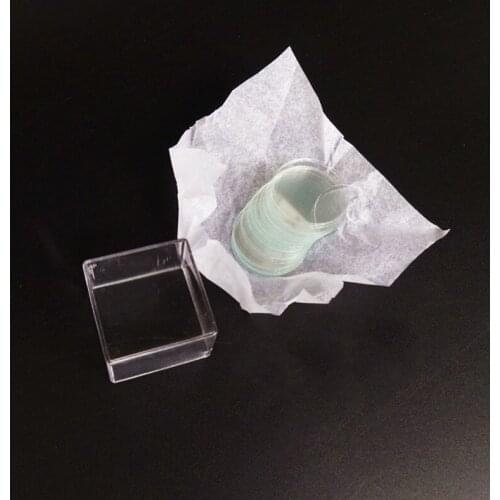 Circle Microscope Coverslip 8 mm Thickness 0.13-0.16 mm Disposable Round Coverglass For Growth Cover Glasses 100pcs