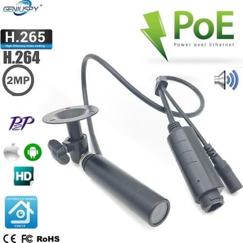 Sony IMX307 1080P POE Power Over Ethernet Mini IP Camera Surveillance Network Video Audio Onvif Mini IP Web Industry Camera