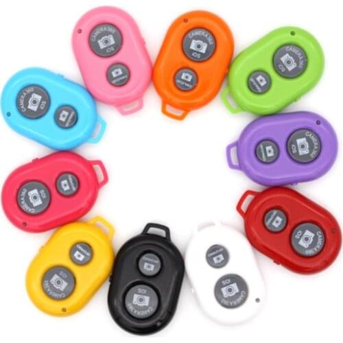 Portable Bluetooth-compatible Remote Control Button Wireless Controller Self Timer For IOS Android Shutter Controller