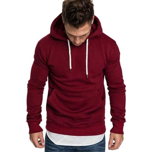 Mens Workout Clothes Fashion Hoodie Regular Thick Lapel Mens Casual Cotton Pure Color Hoodie Sweatshirt Top