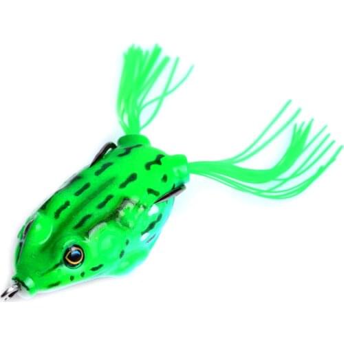 YUZI Soft Frog Fishing Minnow 1Pcs 6cm 14g Lifelike Mix Crank Lures Silicone Wobblers Top water spinner bait Fishing Lure