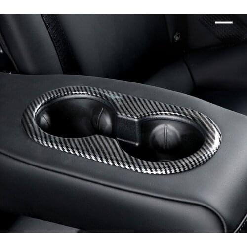 Fit for Tesla Model 3 central control rear chair water cup slot decorative cover patch for Model3 modified accessories