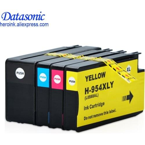 DAT For H P 954 XL 954XL Full Ink Cartridge BK/C/M/Y For H P OfficeJet Pro 7740 8210 8710 8715 8716 8720 8725 8730 8740 Printer