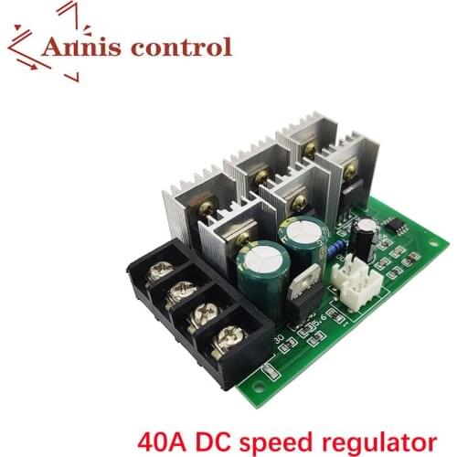 PWM DC motor speed controller 12v24v36v48v high power 40A switch DC brushed motor controller high power and wide voltage