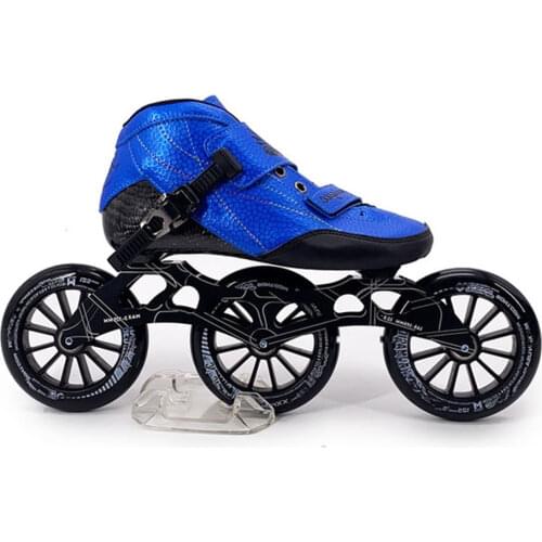 ZICO Speed Inline Skates Carbon Fiber Competition Skating Shoes 3*125mm Wheels Street Racing Skating Patines Rollerblade SH82