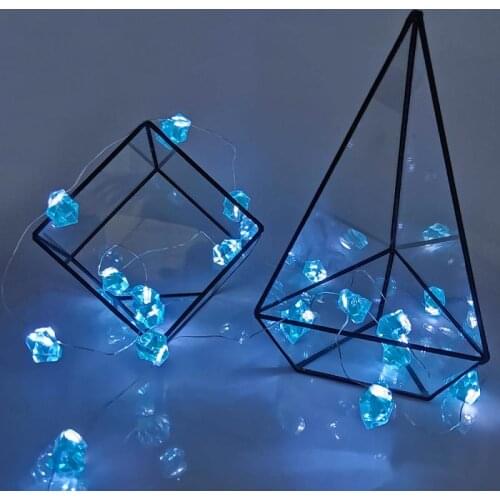 Christmas Curtain Light 20LED Wedding Holiday Natural Fluorite LED String Light Decorative Fairy Lamp Garland Party Home Decor