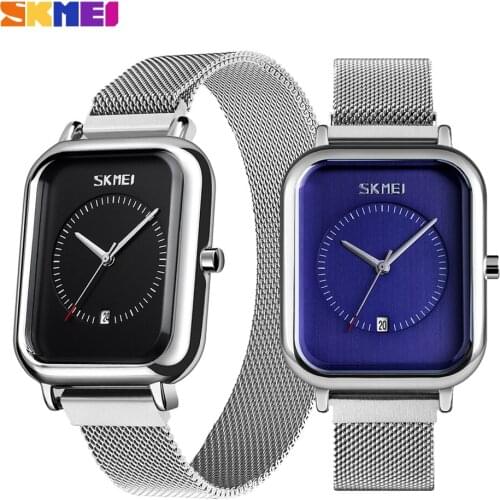 SKMEI Watches Women Brand Luxury Mesh Belt Quartz Watch Steel Quartz Clock Casual Sport Waterproof Wristwatch relogio feminino