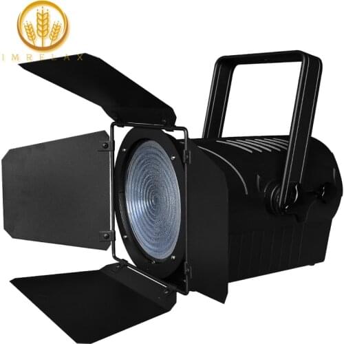 IMRELAX 200W LED Theater Spot Light Manual ZOOM DMX Fresnel Studio Church Stage Light
