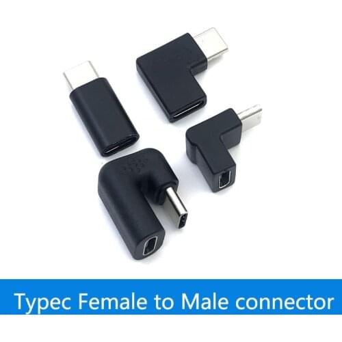 U-shaped angled 90 degree USB 3.1 Type C Male-To-Female OTG Converter Adapter For Huawei Xiaomi Converter Adapter Coupler