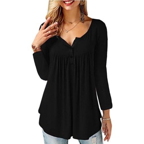 Women T-shirt Solid O Neck Pleated Tee Shirt Autumn Spring Long Sleeve Ladies T Shirt Tops Casual Ruffled Female Camiseta D25