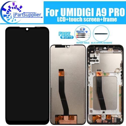 UMIDIGI A9 PRO LCD Display+Touch Screen Digitizer +Frame Assembly 100% Original New LCD+Touch Digitizer for UMIDIGI A9 PRO+Tools
