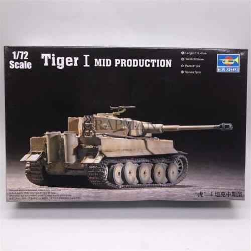 1:72 World War II German Tiger 1 Medium Type Military Assembly Model Armored Vehicles 07243