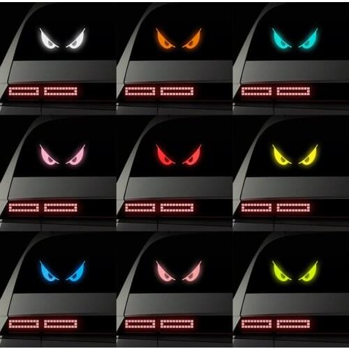 20*9cm Cool Evil Eye Car Reflective Sticker Creative Sticker for Car Styling Body Window Bumper Motorcycle Stickers and Decals