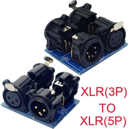 DMX512 XLR 3pin connector to XLR 5pin connector,use for DMX controller