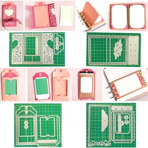 4 Envelopes Loose-leaf Set Tags Metal Cutting Dies 2021 New Diy Molds Scrapbooking Paper Making Die Cuts Crafts Christmas Dies