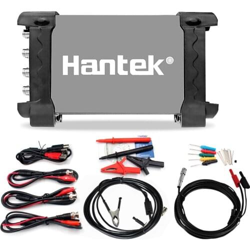 Hantek 6204BE Car Diagnostic Oscilloscope 4 Channels 200Mhz Handheld Portable Oscilloscopes USB Multi-Function Tester
