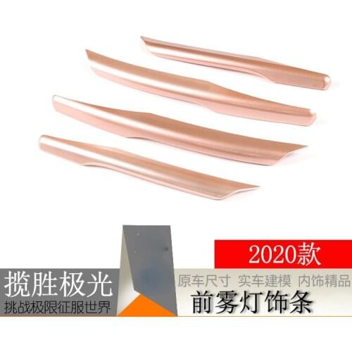 For 2020 Land Rover Front fog lamp decoration strip ABS Interior Accessories Automobiles Parts Accessories