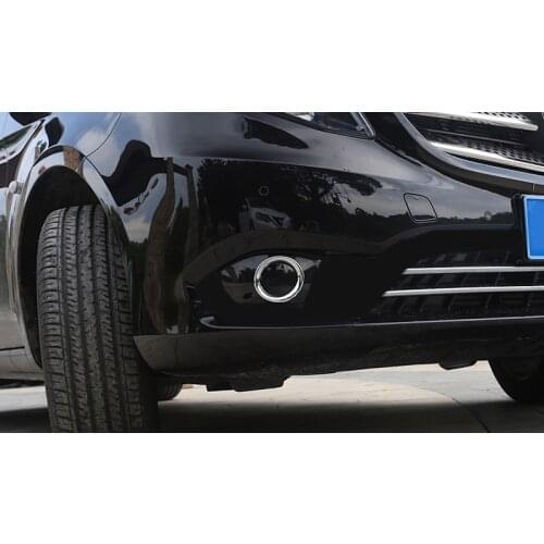 For Mercedes-Benz Vito (W447) 2014 2015 2016 2017 2018 New Style ABS Chrome Accessories Front Fog Light Lamp Cover Trim 2pcs
