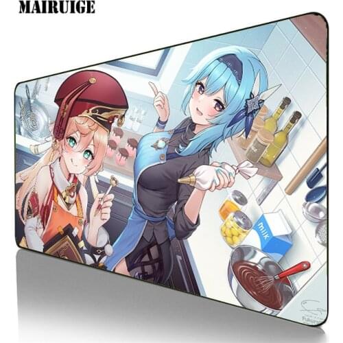 Genshin Impact Gaming Anime Mouse Pad Large Mousepad Gamer Accessories XXL Anti-slip Natural Rubber PC Computer Keyboard DeskMat