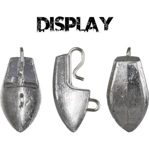 10Pcs/6Pcs Fishing Sinkers 3g-13.5g Bullet Weight Ship Shape Easy Connecting Bass Fishing Accessories For Fishing Tackle 2021