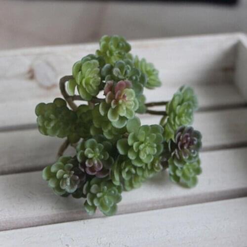 24 heads Artificial Plant Fake Succulent Landscape Land Lotus Rare Plants Flower DIY Home Garden Wedding Decoration #734