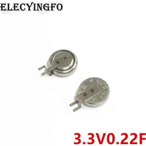 5Pcs/50Pcs 0.22F 3.3V ELNA DCK series 6.8x2.1mm DCK-3R3E224T-E 3.3V0.22F DCK-621 Farad Capacitor Coin Cell Capacitor