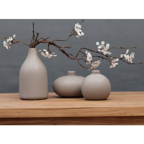 Creative Chinese Black White Ceramic Vase Decor crafts Tabletop Flowerpot Weddings Living Room Home Decoration