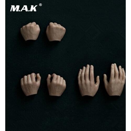 1/6 Scale Male Hand Types Models Fit 12 Inches Male Action Figures Three Pairs