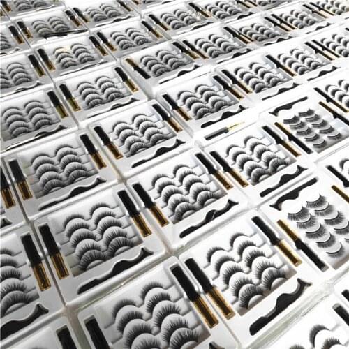 Magnet False Eyelashes Three pairs Self-adhesive eyeliner set Thick magnetic Eyelashes Set Magnetic Eyeliner