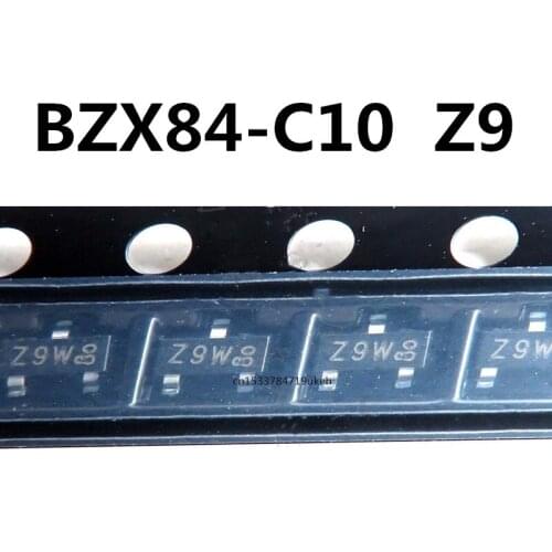 Original 100pcs/ 10V BZX84-C10 Z9 SOT23