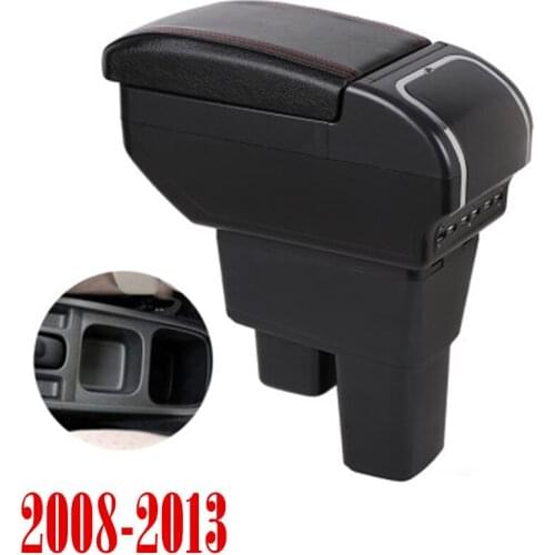 Centre Console Storage Box Armrest For Honda Fit Jazz 2008-2013 Arm Rest Rotatable 2009 2010 2011 2012