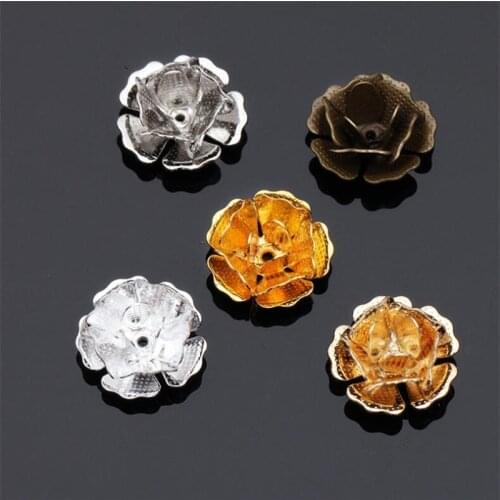 SIXTY TOWFISH 20 Pieces DIY Jewelry Accessories Size 14mm Copper Materials Flower Slice Charms