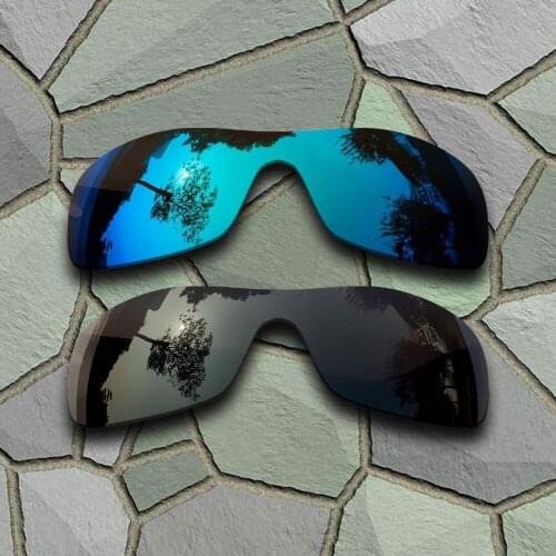 Grey Black&Sky Blue Sunglasses Polarized Replacement Lenses for Oakley Antix