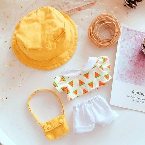 Lapel baby shirt student trousers 20cm suit 20cm exo baby dress star doll clothesDoll accessories