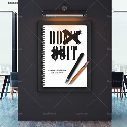 Do It Canvas Print Wall Art Office Decor / Never Give Up / Reach Dreams / Keep Going