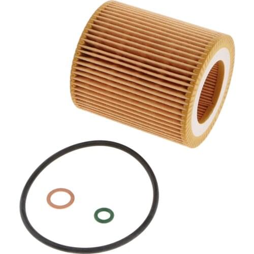 Engine Oil Filter Grid Kit Housing Gasket For BMW E60-66 E81-89 E90-93/ F10-13 F20-23 Included O-rings for Housing and Cap