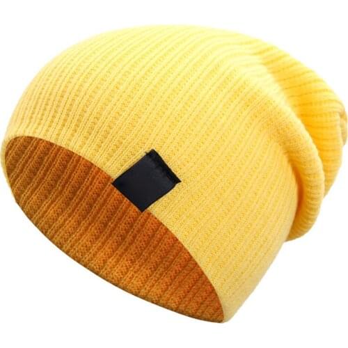 High Quality Mens Winter Hat Cotton Thicken Winter Warm Beanies hat For Men Fashion Unisex Knitted Hats Bonnet