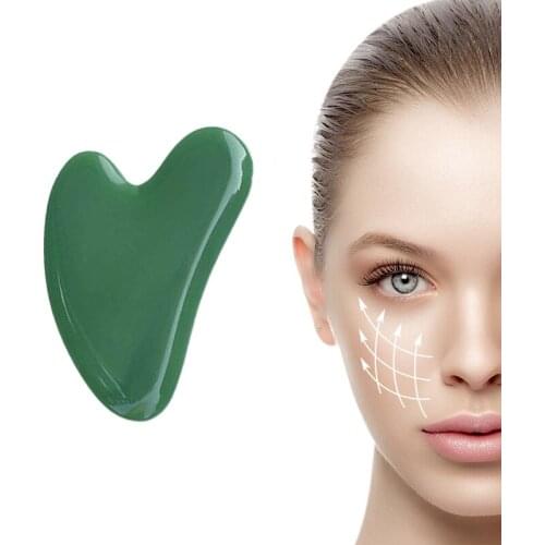 Guasha Stone Heart-Shaped Body Massage Synthetic Face Massage Scraper Board Scraper Health Care Lose Weight Body Massage Tool
