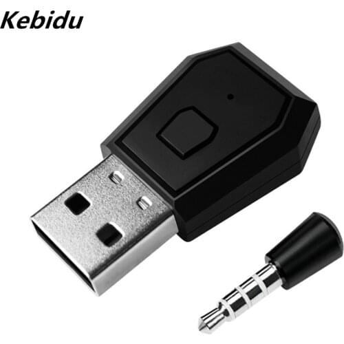 Kebidu Headphone Dongle USB Adapter Bluetooth Transmitter For PS4 Playstation Bluetooth 4.0 Headsets Receiver