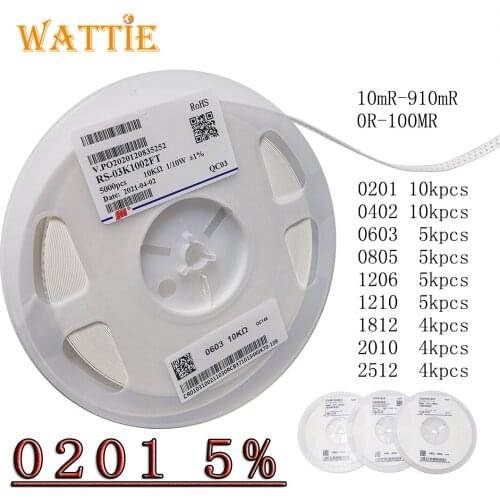 0201 5% smd resistor 10000pcs/real 100K 110K 120K 130K 150K 160K 180K 200K 220K 240K 270K 300K 330K 360K 390K 430K 470K 510K