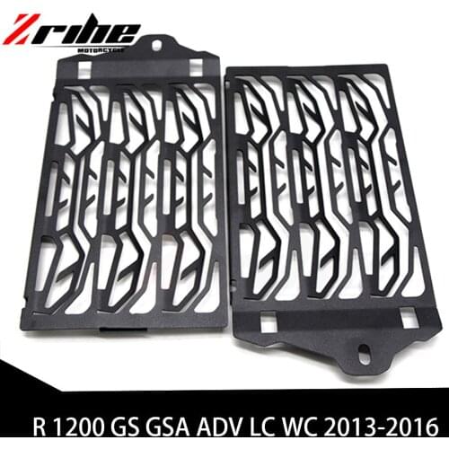 2 pcs For BMW R1200GS Motorcycles Aluminium Radiator Grill Guard Cooler Cover for R 1200 GS GSA ADV LC WC 2013-2016 after