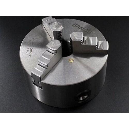 3 Jaw Lathe Chuck 80mm 100mm 125mm 130mm 160mm 200mm Self-centering Metal Chuck CNC Metalworking Tool