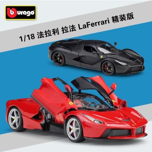 Bburago 1:18 Diecast LaFerrari California T 488 GTB FXX K EVO 458 Speciale Sport Car High Simulator Alloy Metal Model Car