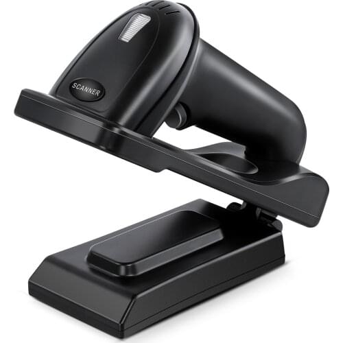 Evnvn Bluetooth Wireless Barcode Scanner Wall Mountable, 2.4G Wireless 1D QR 2D Bar Code Reader CMOS Screen Scanning PDF417 Data