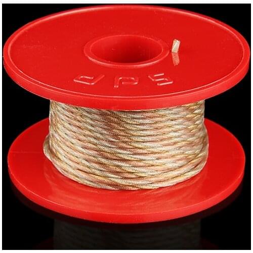 D59 5N OCC Copper, OCC Silver-Plated Copper and OCC Gold-Plated Copper 20AWG PVC Insulation Upgrade Earphone Cable DIY Bulk Wire