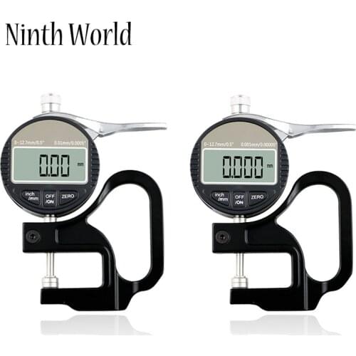 0.01/0.001mm Electronic Thickness Gauge 12.7mm Digital Micrometer Thickness Meter Micrometro Thickness Tester RS232 Data Output