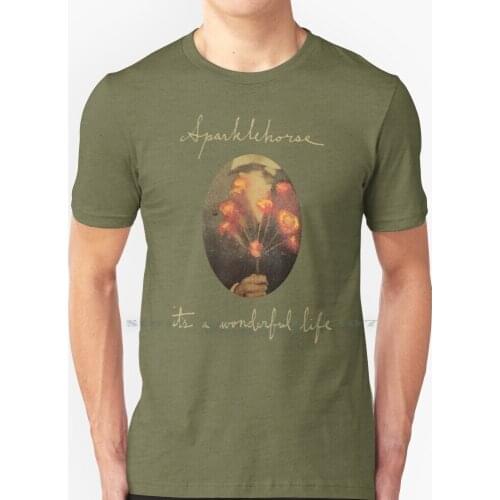Its A Wonderful Life - Sparklehorse - Mark Linkous Art T Shirt 100% Pure Cotton Sparklehorse Mark Linkous Wonderful Life Indie