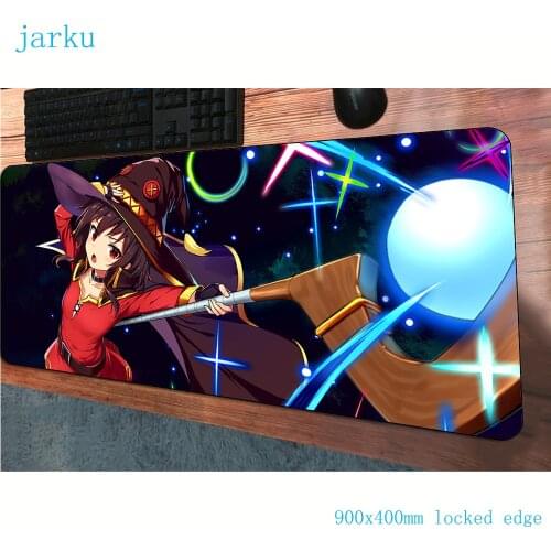 Megumin mouse pad 900x400mm mousepads Birthday best gaming mousepad gamer Beautiful personalized mouse pads keyboard pc pad
