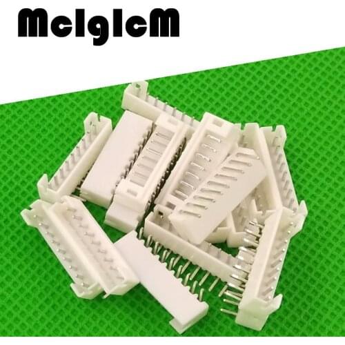 MCIGICM 1000pcs male right angle material PH2.0 2mm 9pin Connectors Leads pin Header PH-9AW 9pins 2.0mm Free shipping